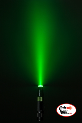 coherent green LED light for calming and healing